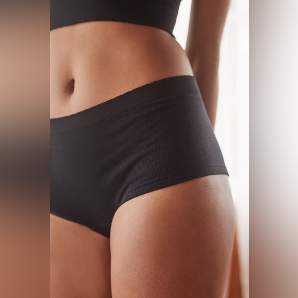 Anthropologie Black Seamless Panties